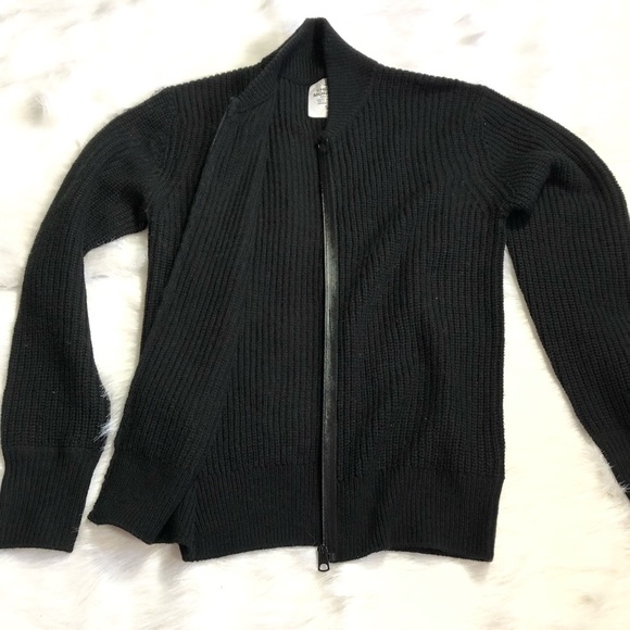 ‼️WEEKEND SALE‼️ Cheap Monday☀️Knit black zip up sweater - Picture 6 of 12